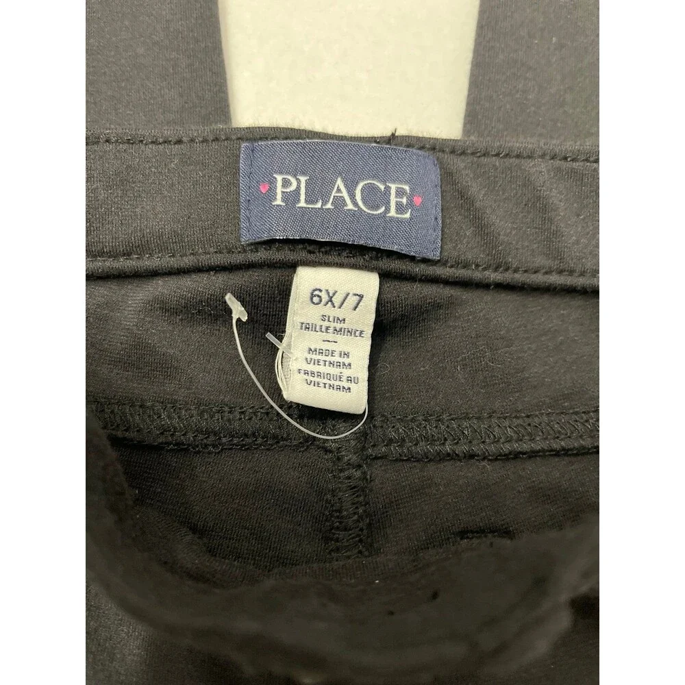 The Children’s Place Pull On Jeggings Black Size 6X/7 New Without Tags